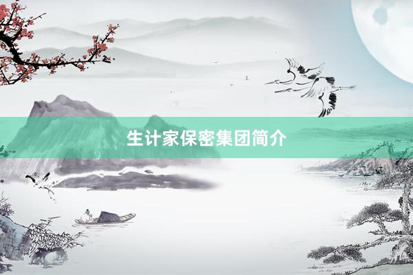 生计家保密集团简介